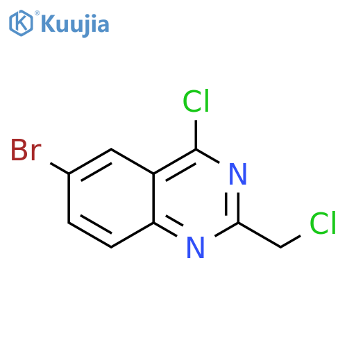 6-BroMo-4-chloro-2-chloroMethyl-quinazoline structure
