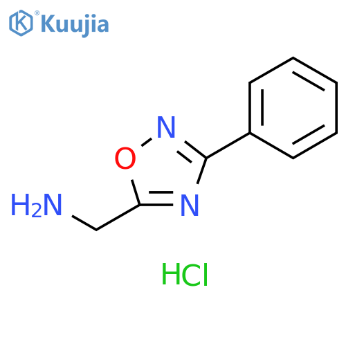 (3-Phenyl-1,2,4-oxadiazol-5-yl)methanamine Hydrochloride structure