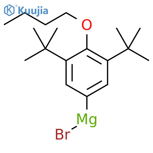 (4-n-butyloxy-3,5-di-tert-butylphenyl)magnesium bromide, 0.50 M in THF structure