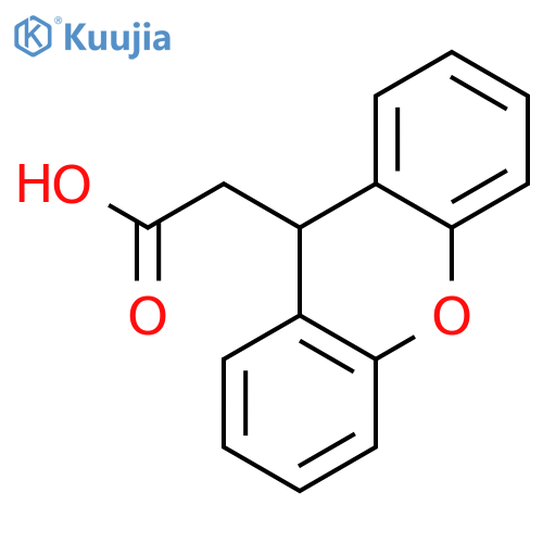 9H-xanthen-9-ylacetic acid structure