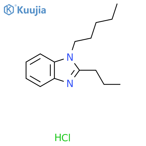 1-pentyl-2-propyl-1H-1,3-benzodiazole hydrochloride structure
