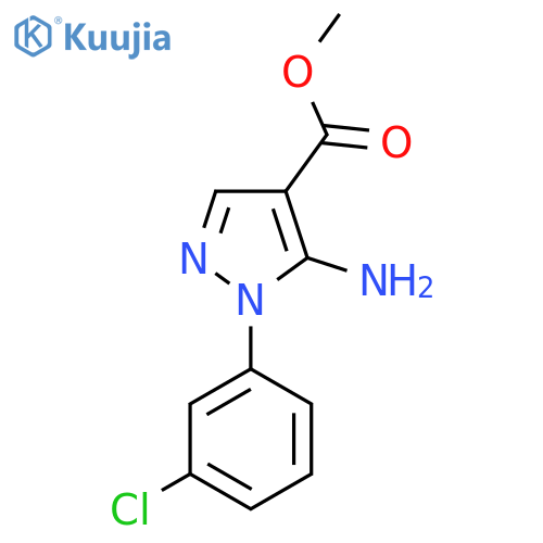 Methyl 5-amino-1-(3-chlorophenyl)-1H-pyrazole-4-carboxylate structure