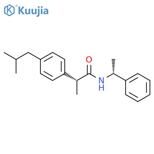 (R,R)-N-(1-Phenylethyl) Ibuprofen Amide structure