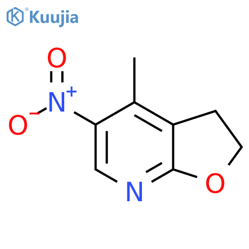 4-Methyl-5-nitro-2,3-dihydrofuro[2,3-B]pyridine structure