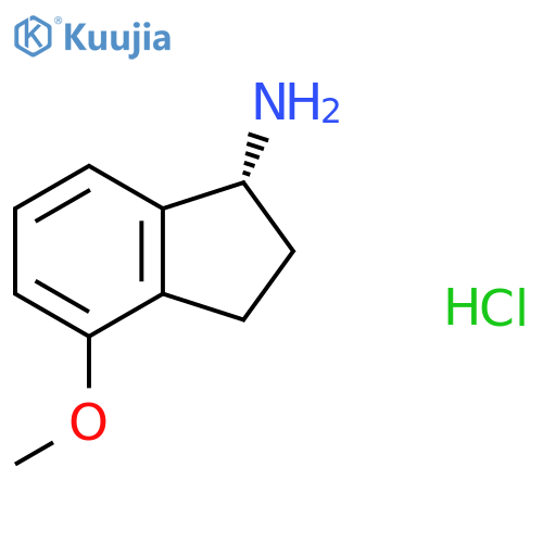 (1R)-4-methoxy-2,3-dihydro-1H-inden-1-amine structure