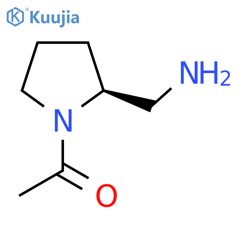 1-((S)-2-Aminomethyl-pyrrolidin-1-yl)-ethanone structure