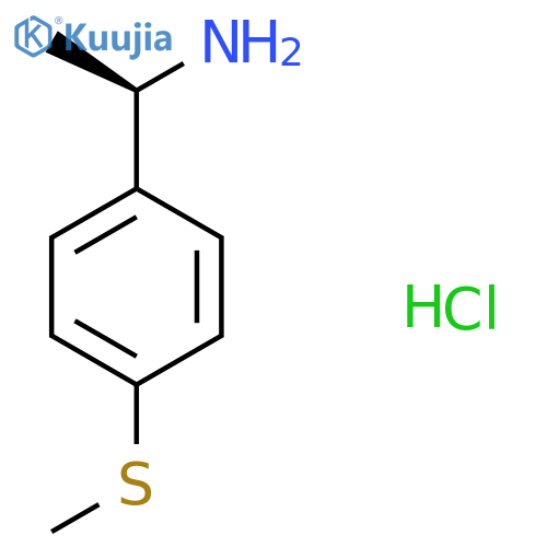 (1R)-1-[4-(methylsulfanyl)phenyl]ethan-1-amine structure