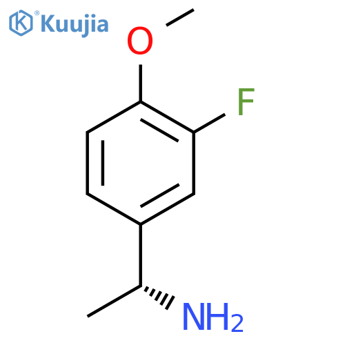 (1R)-1-(3-fluoro-4-methoxyphenyl)ethan-1-amine structure