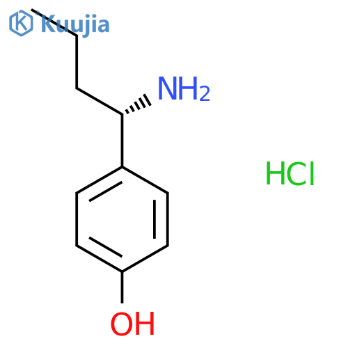 (S)-4-(1-Aminobutyl)phenol hydrochloride structure