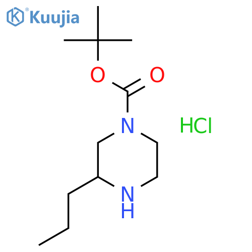 (R)-tert-Butyl 3-propylpiperazine-1-carboxylate hydrochloride structure