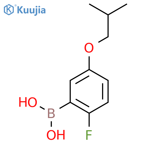 2-Fluoro-5-isobutoxyphenylboronic acid structure