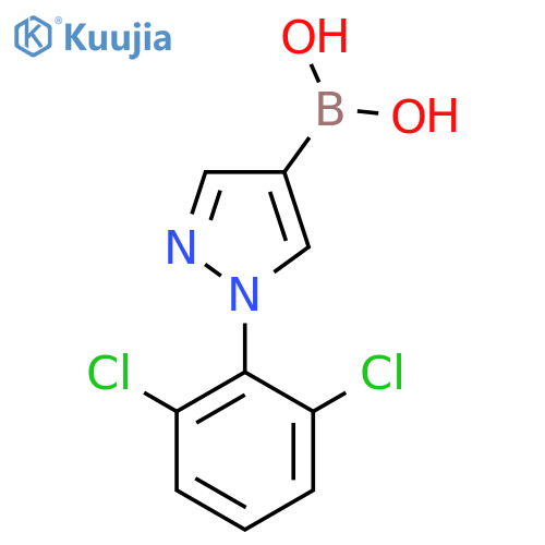 (1-(2,6-Dichlorophenyl)-1H-pyrazol-4-yl)boronic acid structure