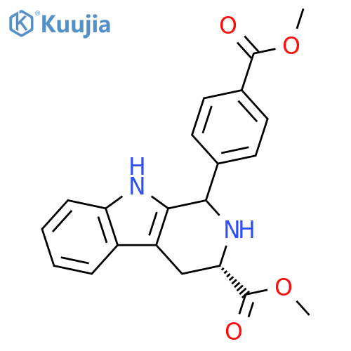 (3S)-methyl 1-(4-(methoxycarbonyl)phenyl)-2,3,4,9-tetrahydro-1H-pyrido[3,4-b]indole-3-carboxylate structure
