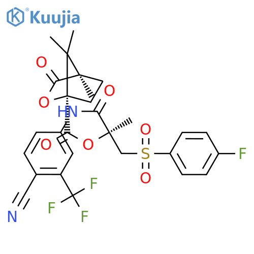 (R)-Bicalutamide (1S)-Camphanic Acid Ester structure