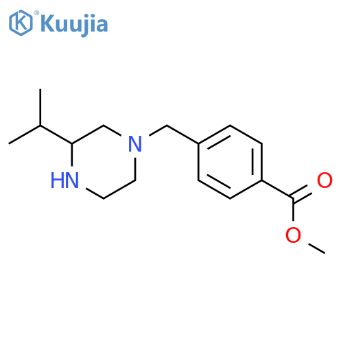 Methyl 4-{[(3s)-3-isopropyl-1-piperazinyl]methyl}benzoate structure