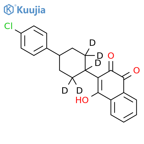 cis-Atovaquone-d5 (contains 10% trans isomer) structure
