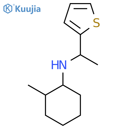 2-methyl-N-[1-(thiophen-2-yl)ethyl]cyclohexan-1-amine structure