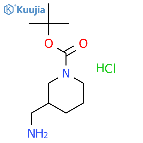 (R)-tert-Butyl 3-(aminomethyl)piperidine-1-carboxylate hydrochloride structure