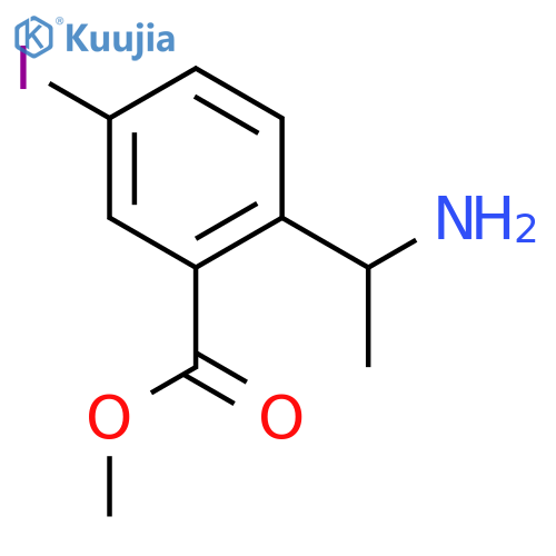 (S)-Methyl 2-(1-aminoethyl)-5-iodobenzoate structure