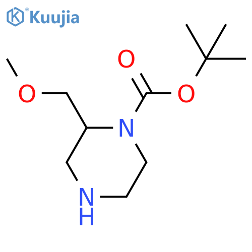 (S)-tert-Butyl 2-(methoxymethyl)piperazine-1-carboxylate structure