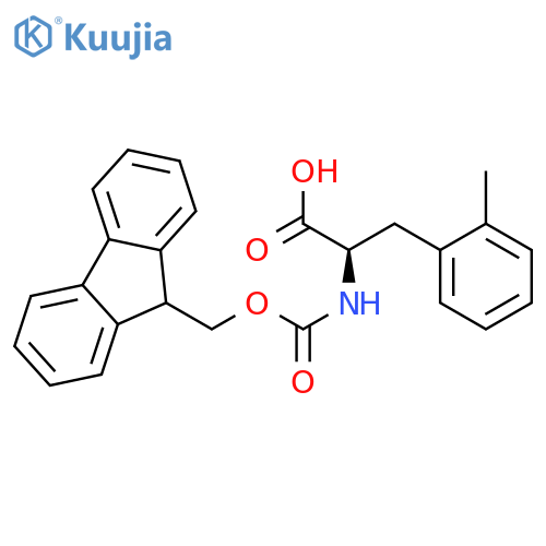 (2R)-2-(9H-fluoren-9-ylmethoxycarbonylamino)-3-(4-fluoro-2-methyl-phenyl)propanoic acid structure