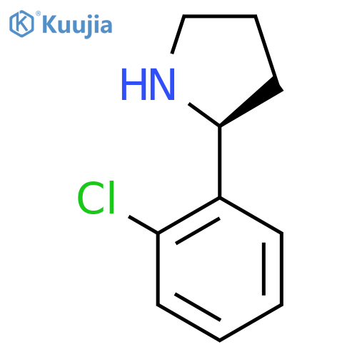 (2S)-2-(2-chlorophenyl)pyrrolidine structure
