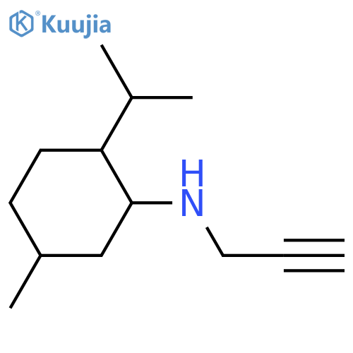 Cyclohexanamine, 5-methyl-2-(1-methylethyl)-N-2-propyn-1-yl-  structure