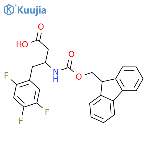 Fmoc-(R)-3-amino-4-(2,4,5-trifluorophenyl)butyric Acid structure