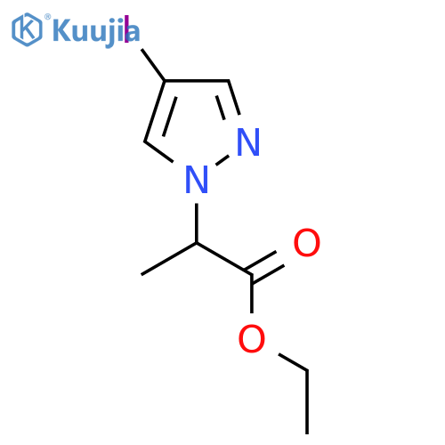 Ethyl 2-(4-iodo-1H-pyrazol-1-yl)propanoate structure
