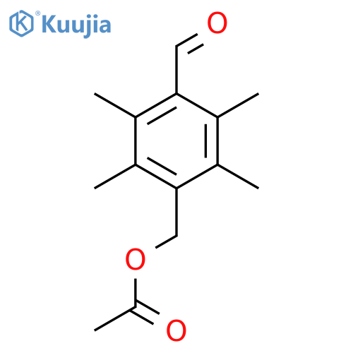 4-Formyl-2,3,5,6-tetramethylbenzyl acetate structure