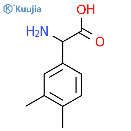2-Amino-2-(3,4-dimethylphenyl)acetic acid structure