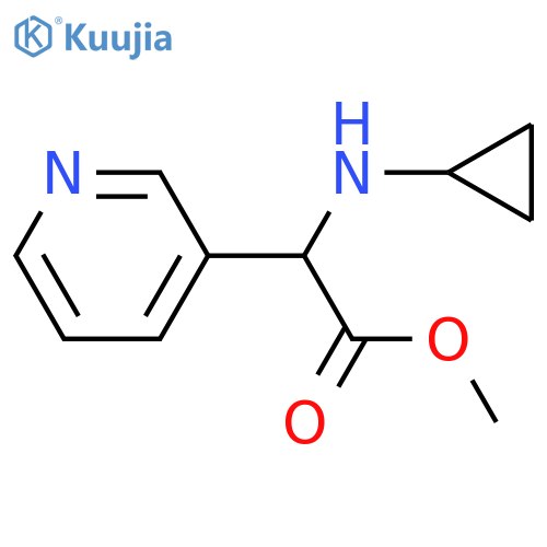 3-Pyridineacetic acid, α-(cyclopropylamino)-, methyl ester structure