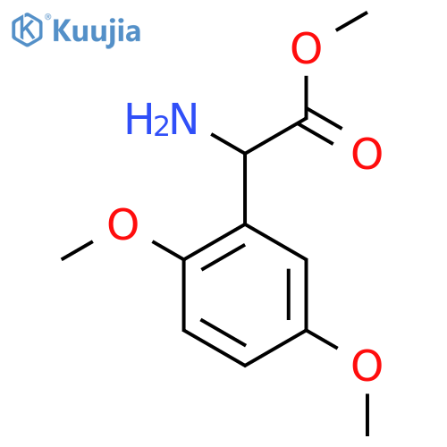 methyl 2-amino-2-(2,5-dimethoxyphenyl)acetate structure