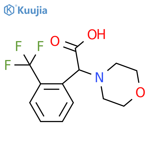 Morpholin-4-yl-(2-trifluoromethyl-phenyl)-acetic acid structure