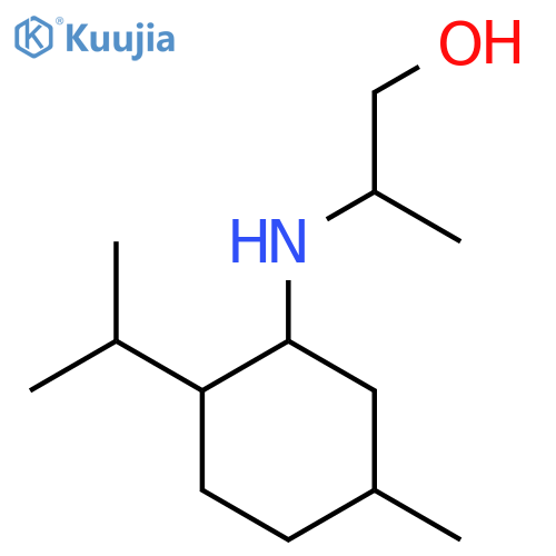 2-{[5-methyl-2-(propan-2-yl)cyclohexyl]amino}propan-1-ol structure