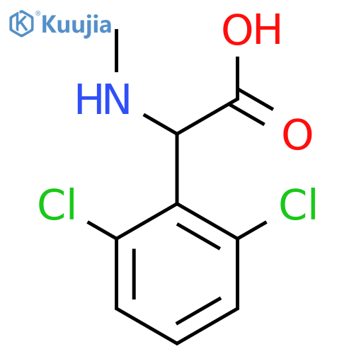 2-(2,6-Dichlorophenyl)-2-(methylamino)acetic acid structure