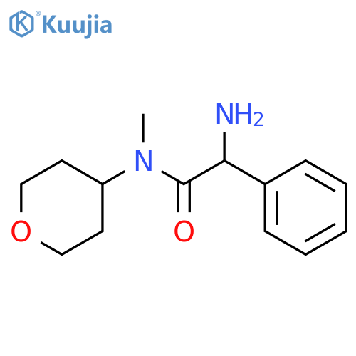 2-amino-N-methyl-N-(oxan-4-yl)-2-phenylacetamide structure