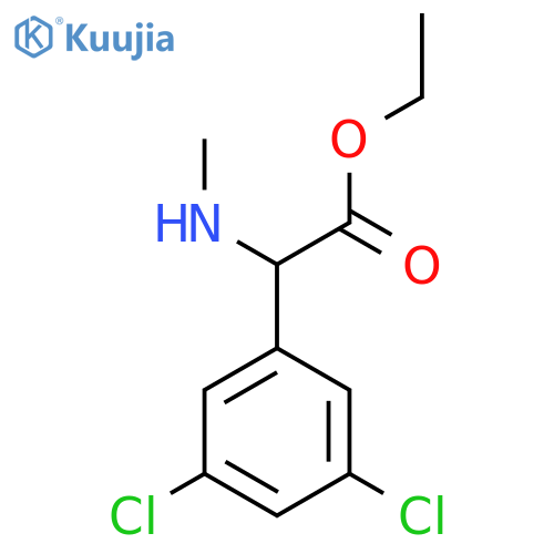 Ethyl 2-(3,5-dichlorophenyl)-2-(methylamino)acetate structure