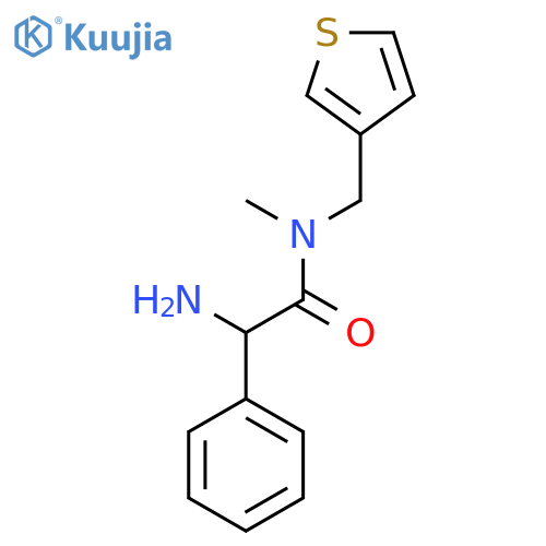 2-amino-N-methyl-2-phenyl-N-(thiophen-3-yl)methylacetamide structure