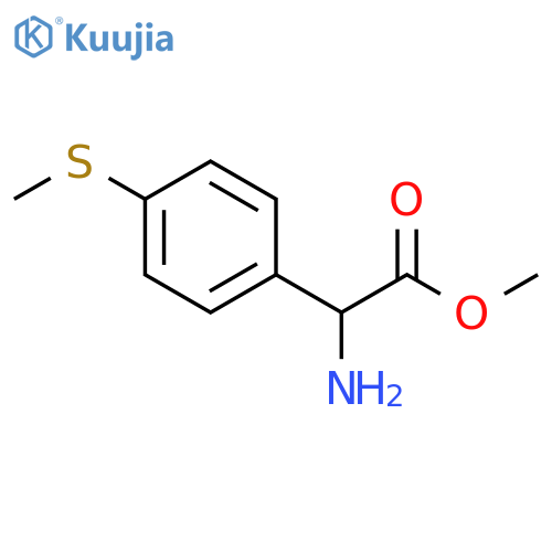 methyl 2-amino-2-4-(methylsulfanyl)phenylacetate structure