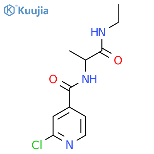 2-(2-chloropyridin-4-yl)formamido-N-ethylpropanamide structure