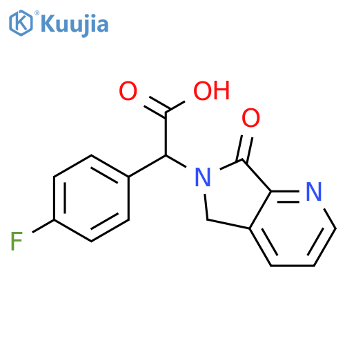 2-(4-Fluorophenyl)-2-(7-oxo-5H-pyrrolo[3,4-b]pyridin-6(7h)-yl)acetic acid structure