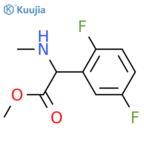 methyl 2-(2,5-difluorophenyl)-2-(methylamino)acetate structure