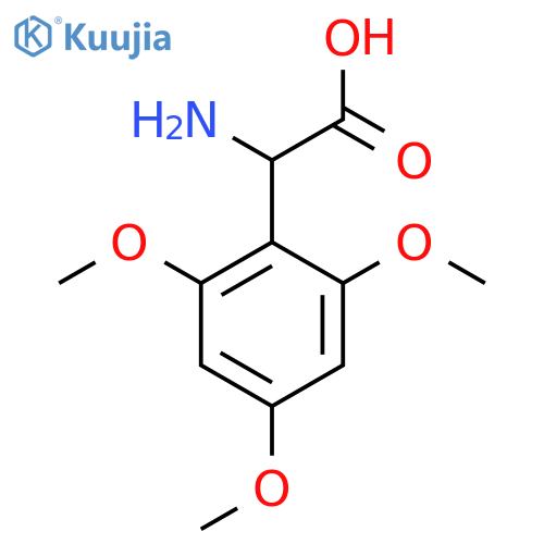 2-amino-2-(2,4,6-trimethoxyphenyl)acetic acid structure