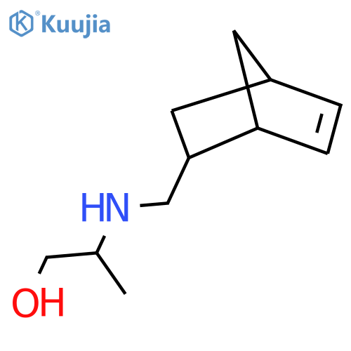 2-({Bicyclo[2.2.1]hept-5-en-2-ylmethyl}amino)propan-1-ol structure