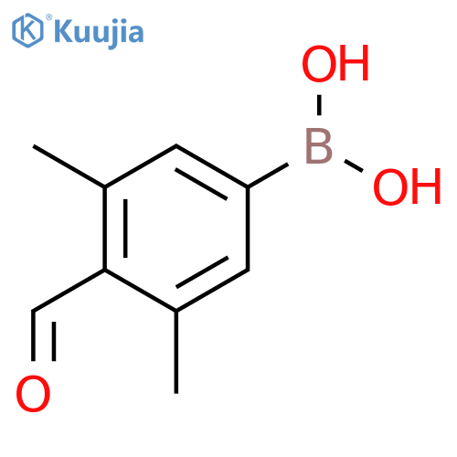(4-Formyl-3,5-dimethylphenyl)boronic acid structure