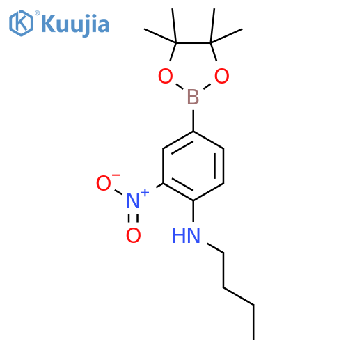 4-N-Butylamino-3-nitrophenylboronic acid, pinacol ester structure