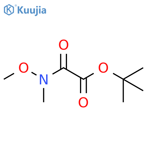 tert-butyl methoxy(methyl)carbamoylformate structure