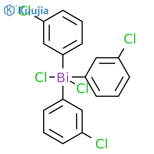 Bismuth, dichlorotris(3-chlorophenyl)- structure