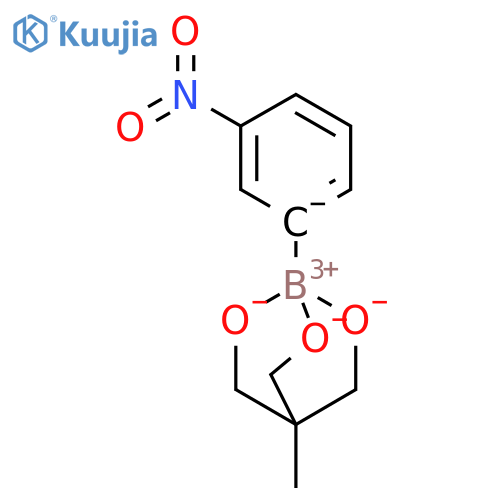 4-methyl-1-(3-nitrophenyl)-2,6,7-trioxa-1-borabicyclo[2.2.2]octan-1-uide structure
